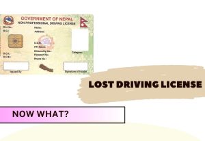lost driving license in Nepal